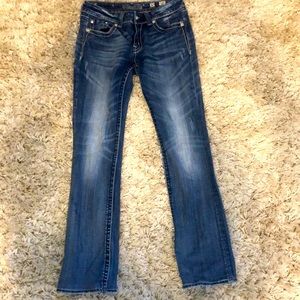 Miss Me stonewashed, bootcut 30 in jeans